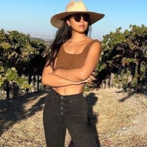 OZMA OF CALIFORNIA Women's Sophie Crop Size XS in Umber NWOT